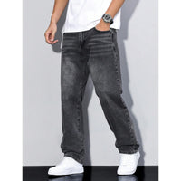Men's Casual Straight-leg Loose Long Jeans