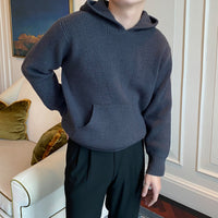 New Korean Style Personality Hooded Sweater Men