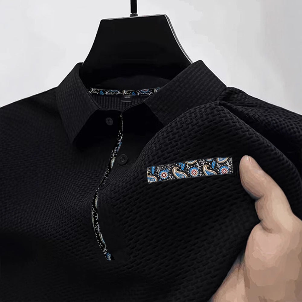 High-end Mesh Ice Silk T-shirt