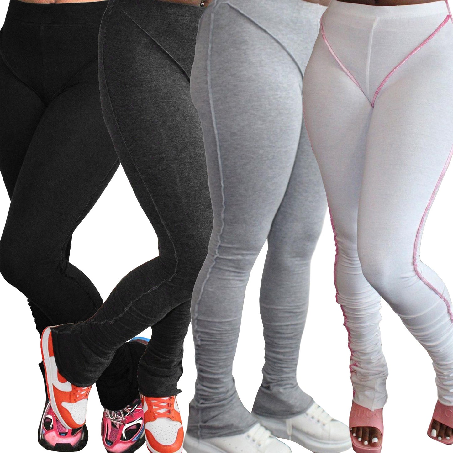 Custom Stacked Cotton Pants