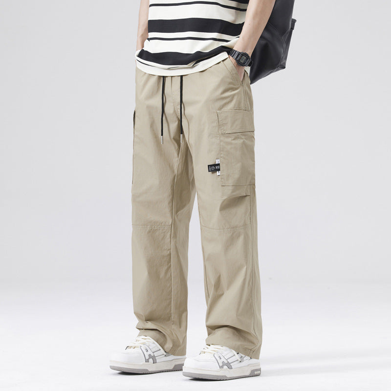 Japanese Style Functional Wide-leg Overalls Men