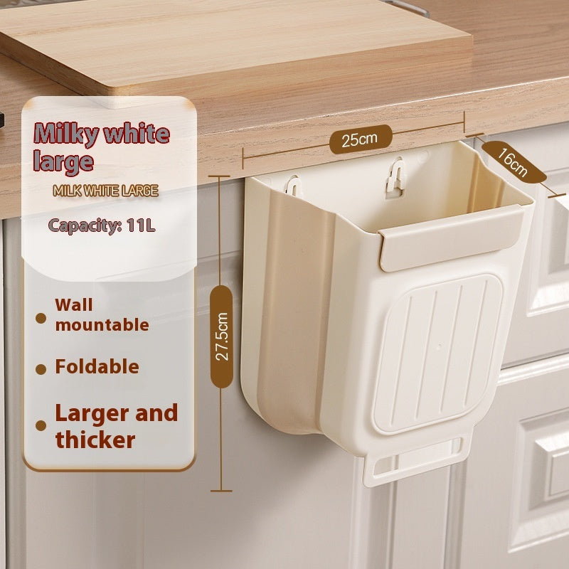 Foldable Trash Can Home Kitchen Cabinet Hanging