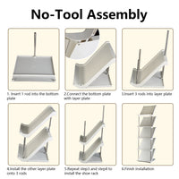 8 Tier Vertical Shoe Rack Narrow Free Standing Storage Organizer For Entryway Space-Saving Stackable Shoe Holder Corner Shoe Tower For Entryway Bedroom Hallway Living Room