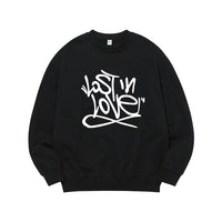 Sweatshirt Loose Cotton Letter Round Neck