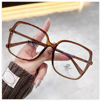 Facial Non-makeup Gadget Black Oversized Glasses With Myopia