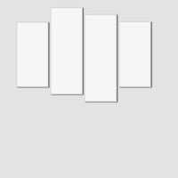 Custom Quadruple Canvas Frameless Painting