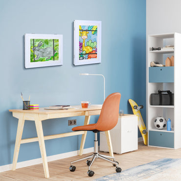 Kids Art Frame Front Opening Wooden Frame Artwork Display Storage Frame A4 Picture Frame Wall Display For Photo Art Projects Picture Children Drawing