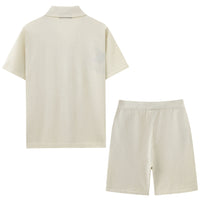 Jacquard Sweater Set Casual Sports Shorts