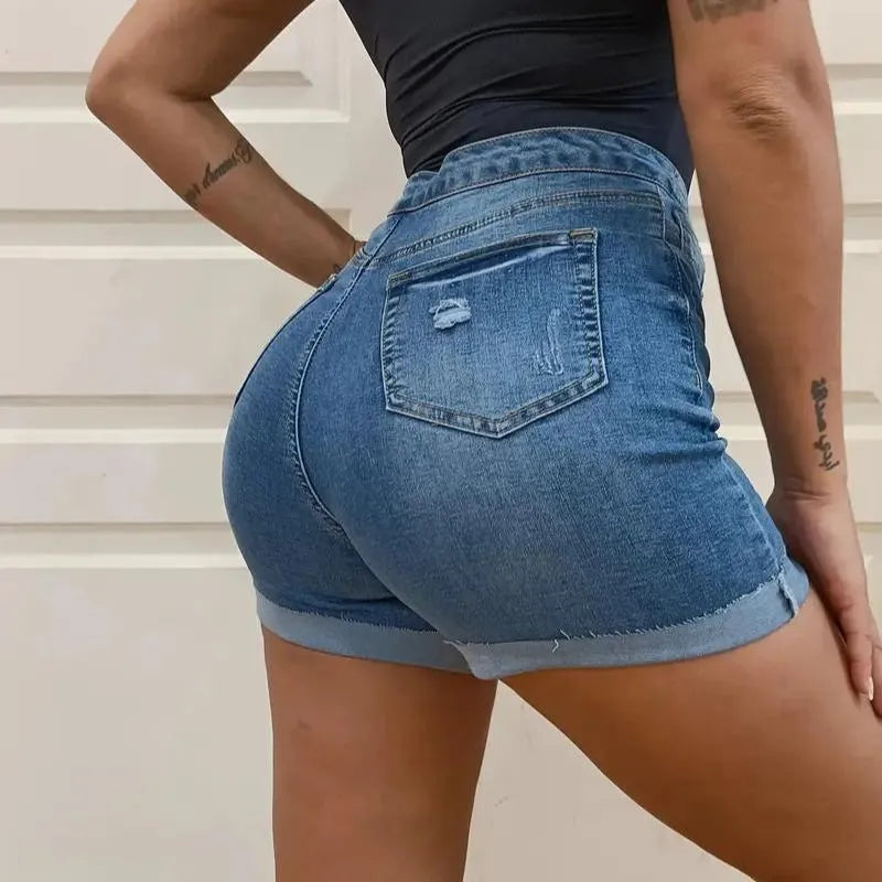 Women's High V-Waist Wide-Leg Jeans Y2K Pleated Front Vintage-Wash Full-Length Denim For All Seasons