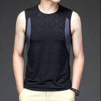 Fashion Thin Personality Ice Silk Vest Men