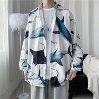 Hong Kong Style Vintage Floral Shirt Men