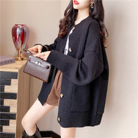 New Style Foreign Style Three-dimensional Flower Sweater Outer Wear Top