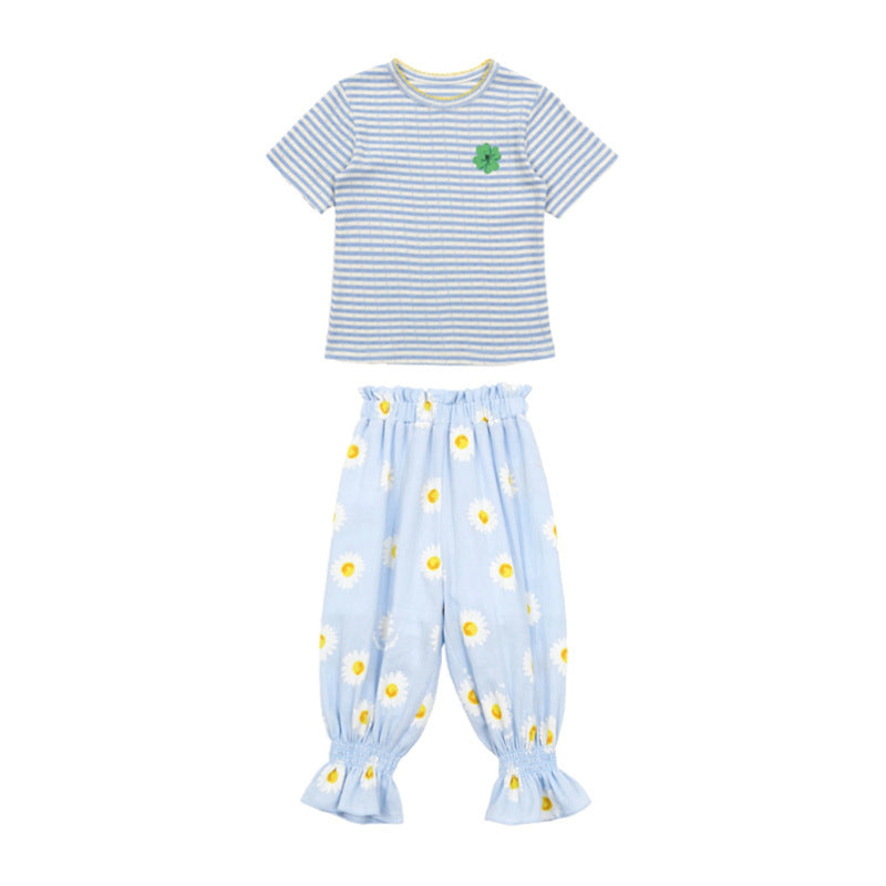 Cartoon Girl's Clothing Suit