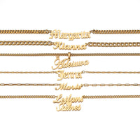 Personalized Custom Letter Necklace Custom Name Zircon