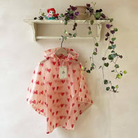 Raincoat Boy's Cape Poncho Girl Waterproof Clothing