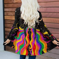 Women's Clothing Printed Trench Coat