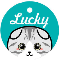 Pet Card Custom Lettering Identity Plate