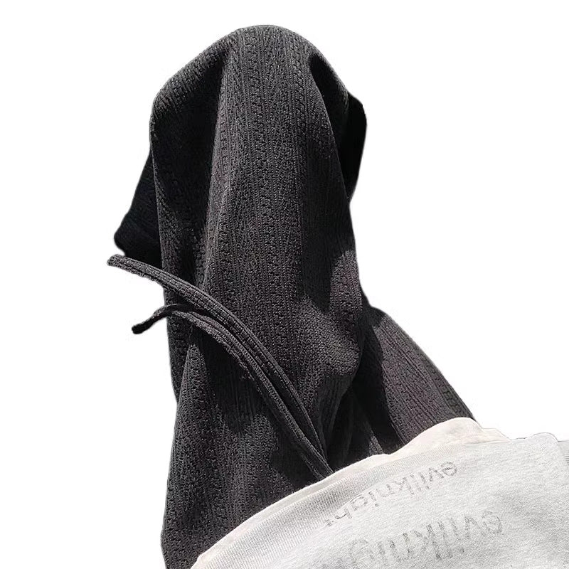 Wheat Pattern Men's Heavy Casual Pants Retro Drape Wide Leg