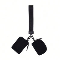KeyChain Wallet Wristlet Wallets For Women Mini Zip Dual Pouch Wristlet