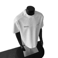 Shoulder Short Sleeve Men Clothing Summer Pu Handsome Heavy