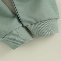 Baby Girl's 2-Piece Letter Print Sweater Set Long Sleeve Pullover And Jogger Pants With Drawstring Waist