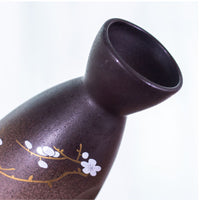 Vintage Ceramic Sake Pot Cup Set Japanese Cherry Blossom Hip Flasks White Wine Spirits Liquor Cup Home Kitchen Flagon Drinkware