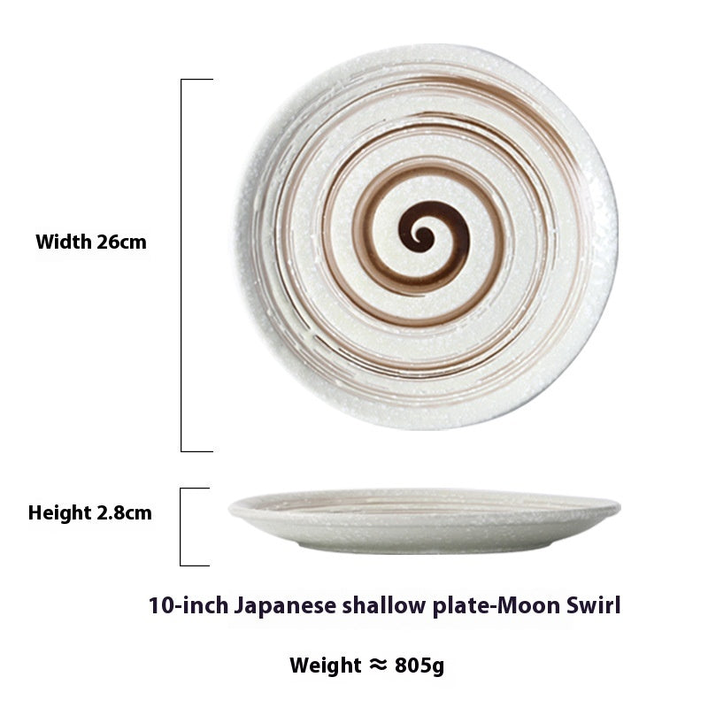 Japanese Household Simple Ceramic Shallow Plate