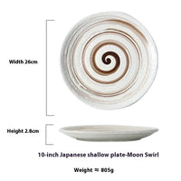 Japanese Household Simple Ceramic Shallow Plate