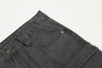 Mechanical Style Tactical Multi-pocket Jeans Men