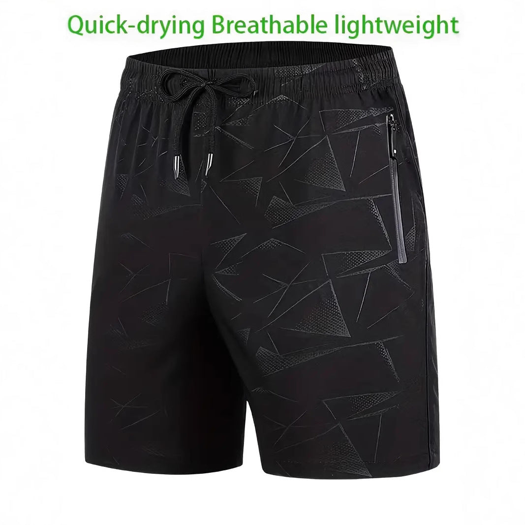 Men's Casual Sports Shorts Loose Printed Beach Pants