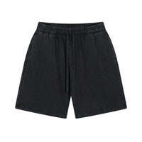 Washed Bi Pattern Dyed Vintage Terry Men's Sports Pure Cotton Shorts